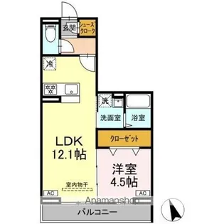 アヴニール コート【2階】の間取り