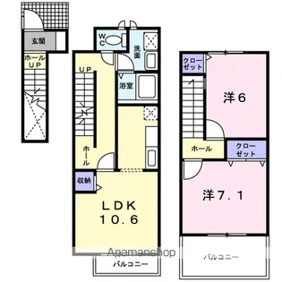 ベルテクス・グラン【2階】の間取り