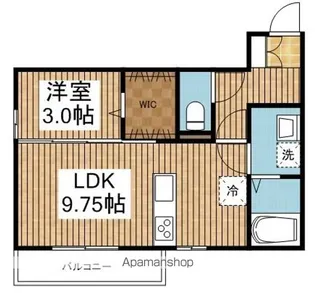 D’ROOMSUMON弁天橋Ⅰ【303号室】の間取り