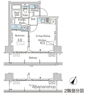 パークアクシス横濱大通り公園【10階】の間取り