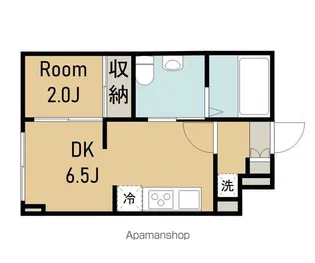 アスコット八幡【1階】の間取り