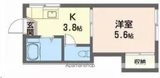 光コーポ【101号室】の間取り