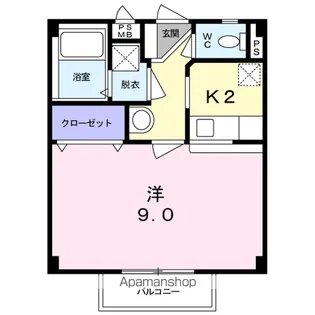 ステージ・リフティ【2階】の間取り