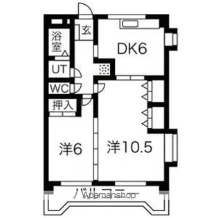 シャルム岐阜【406号室】の間取り