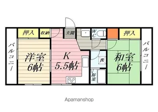 戸張テナントビル【2階】の間取り