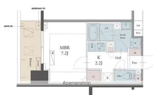 ラグゼナ用賀【3階】の間取り