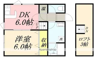 リージングサン【A号室】の間取り