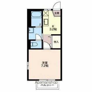 ディアスK【102号室】の間取り