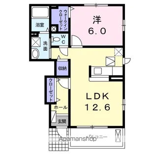 ベル ハーモニー【1階】の間取り