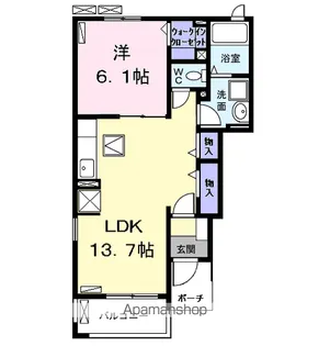 秋和ハイツ【1階】の間取り