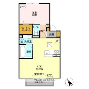 クレストフォーチュン A【1階】の間取り