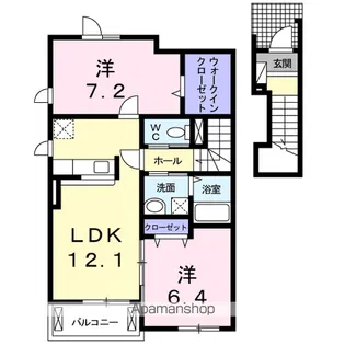フェリス三芳 Ⅰ【2階】の間取り