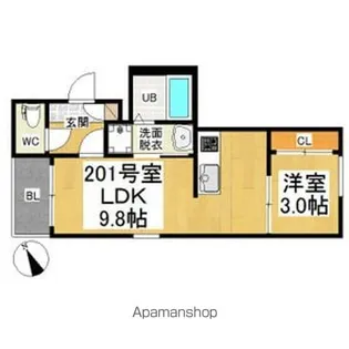 REGALEST山王【2階】の間取り