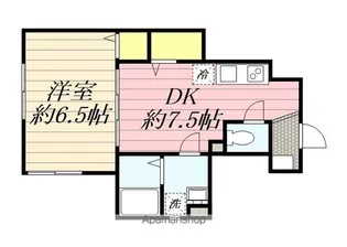 クレアス北松戸【1階】の間取り