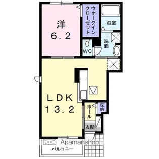 メゾン・ド・エムⅡ【1階】の間取り
