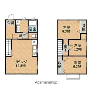 アウローラ【3号室】の間取り