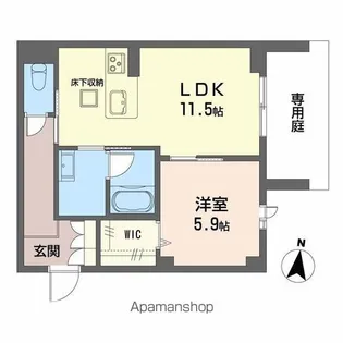 ノルディア野田【1階】の間取り