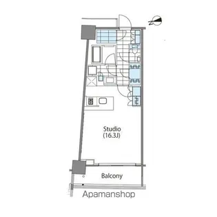 コンフォリア新宿イーストサイドタワー【2階】の間取り