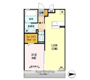 レクレドール【2階】の間取り