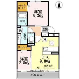 パレスプリメーロ【1階】の間取り