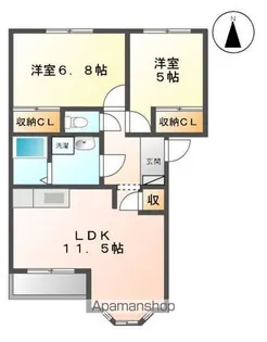 オンテール【1階】の間取り