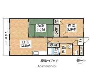 愛知県西春日井郡豊山町大字豊場字野田【マンション】の間取り