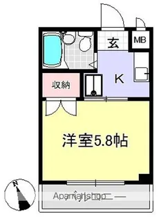 ハイムタニグチ【2階】の間取り