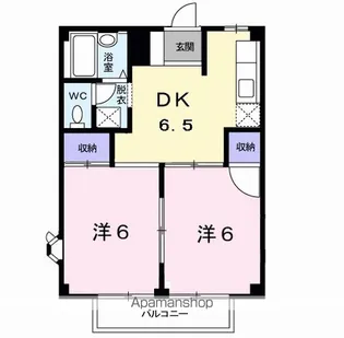 グリーンヒルズB【2階】の間取り