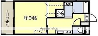 ロイヤルコート平之【204号室】の間取り