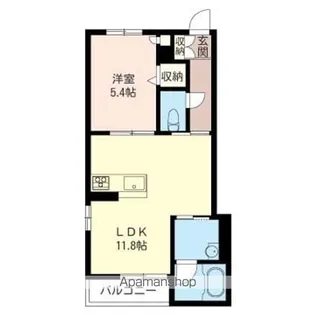 エクラージュ【101号室】の間取り