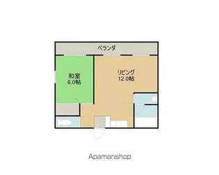 パレスユニバース【506号室】の間取り