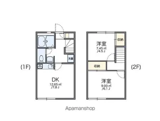 レオパレスグレイス上津【101号室】の間取り