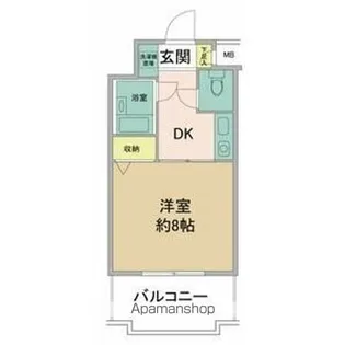 1Kの間取り画像