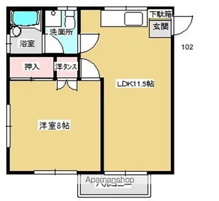 西ホーム【1階】の間取り