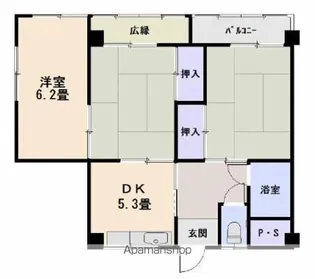 伊予鉄古町ビル【3階】の間取り