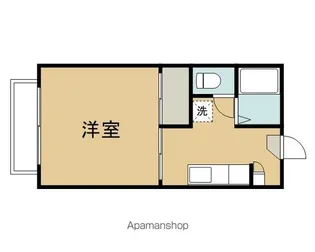 ファンテンハピネス【108号室】の間取り