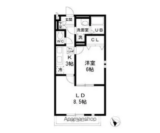 VILLAGE GLOBO【1階】の間取り