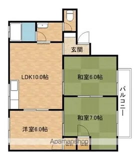 シャルム井原里【A202号室】の間取り