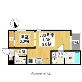 REGALEST名駅【3階】の間取り