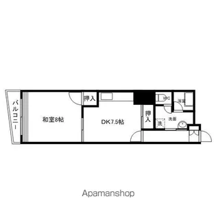 ゾンネンハイム大手門【306号室】の間取り