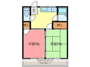 チェリーハイツA【203号室】の間取り