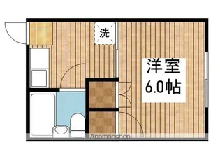 シャトレーゼ鐙【106号室】の間取り