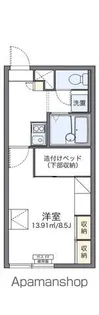 レオパレス羊ヶ丘 康【102号室】の間取り