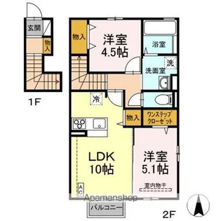 サンコート【2階】の間取り