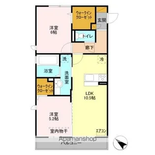 イルソーレ吉川美南 ジャッロ【3階】の間取り