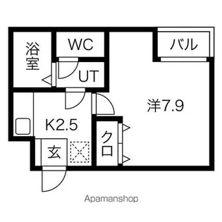 A-legato鳥居西通【1階】の間取り
