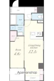 ル パルテール 大濠【5階】の間取り