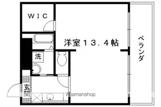 サンガーデン山科【407号室】の間取り