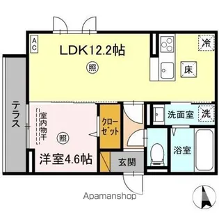 SERENVITA EAST(セレウィータ イースト)【1階】の間取り