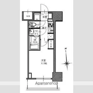 SーRESIDENCE南堀江【12階】の間取り